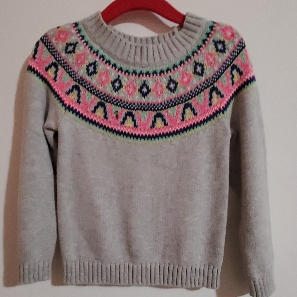 Carters sweater with multicolored design